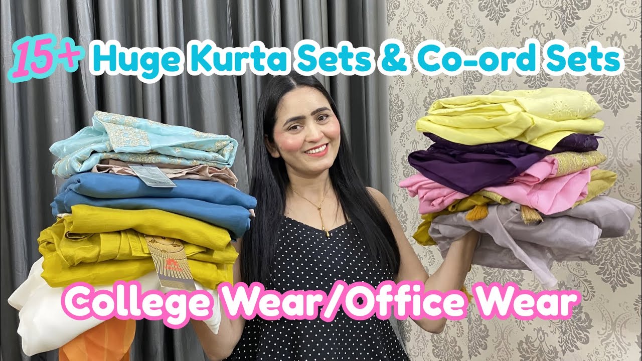 ❤️🌸Kurta Sets & Co ord Sets / Office Wear /College Wear /Festive Wear Haul @myntra @Meesho 