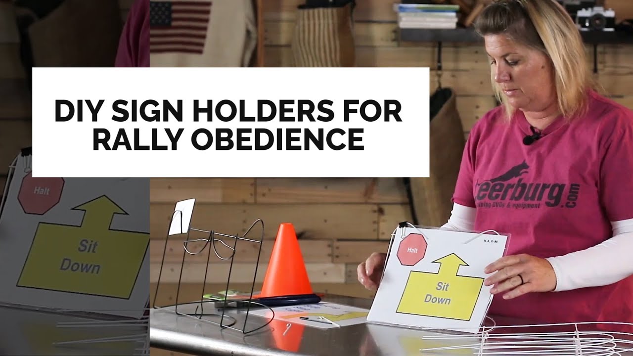DIY Sign Holders for Rally Obedience