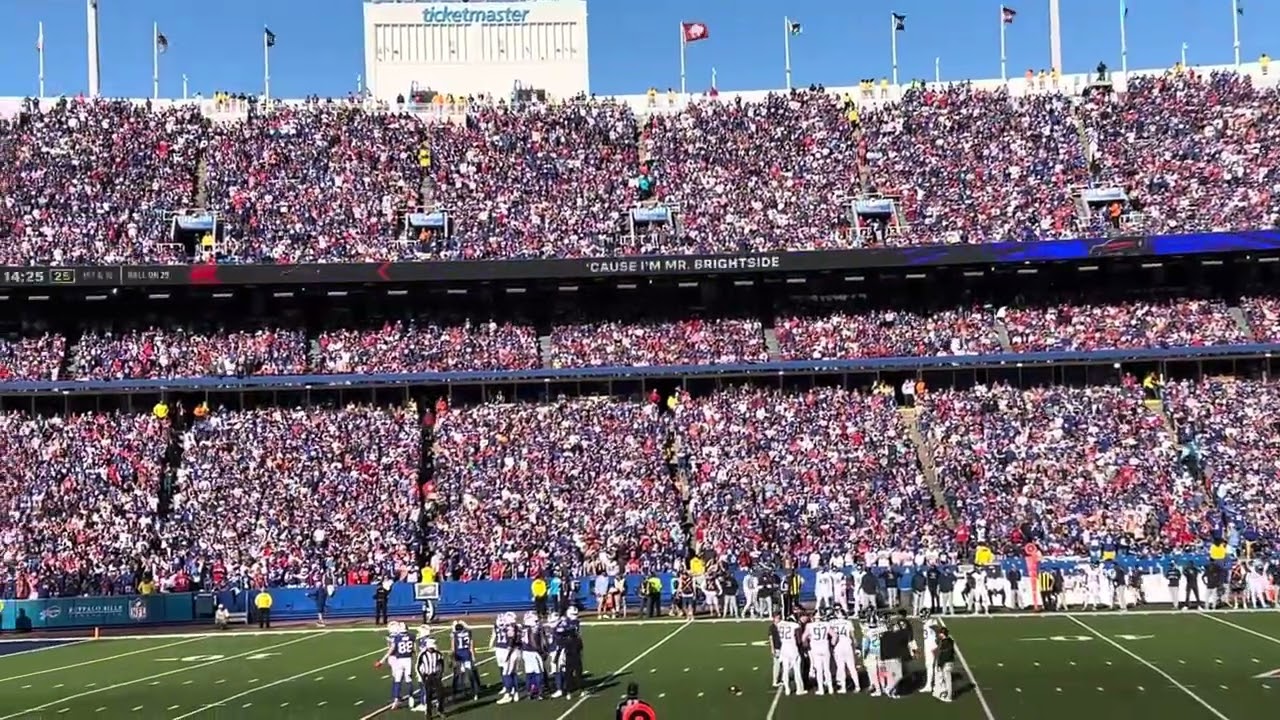 Buffalo Bills fans sing Mr. Brightside 10/20/24