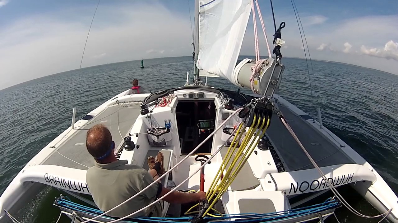 C-31UC trimaran drying out in Netherlands
