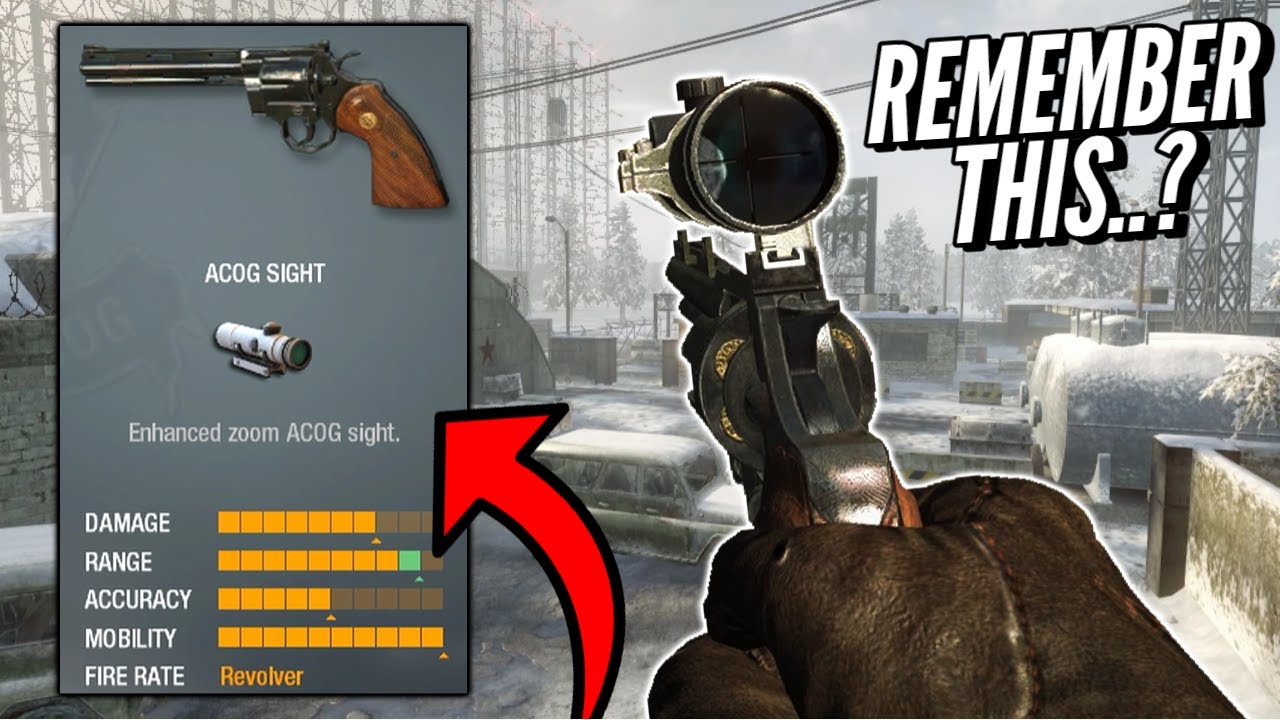 Помните прицел Python ACOG из Black Ops 1?