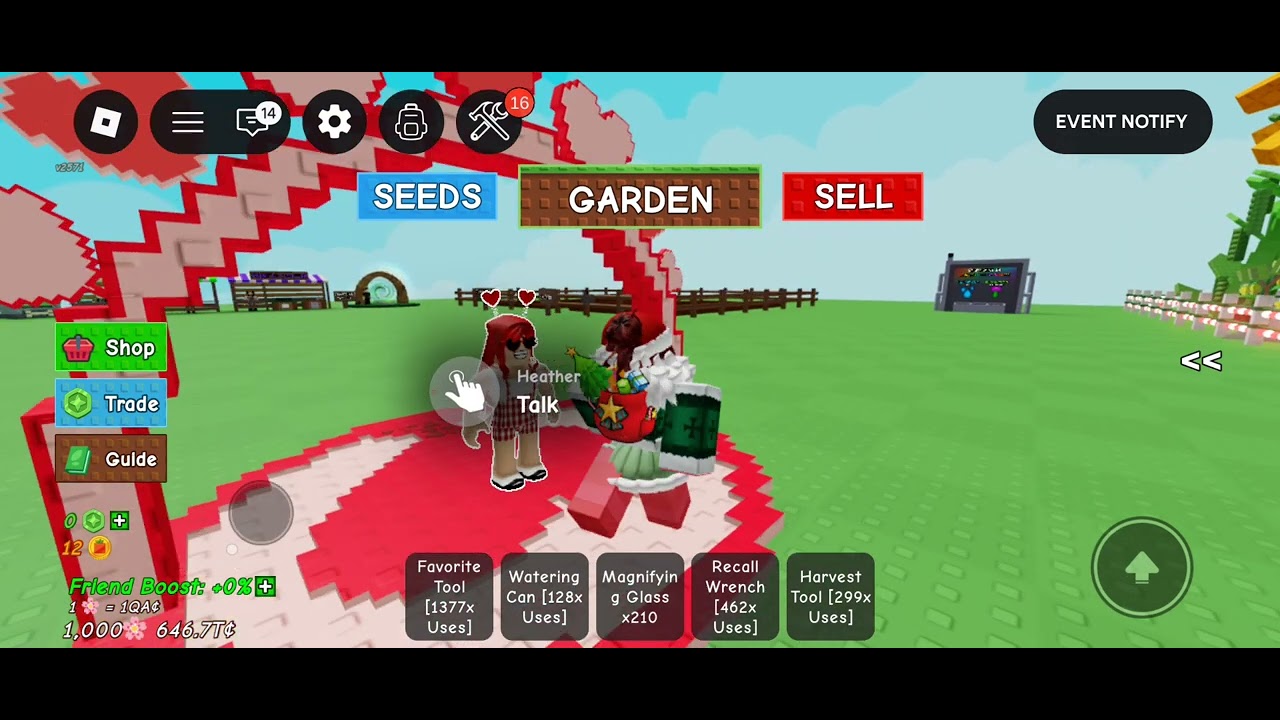 Why is theres an a Cupid Arrow up on my beast buttercup | grow a garden valentine event