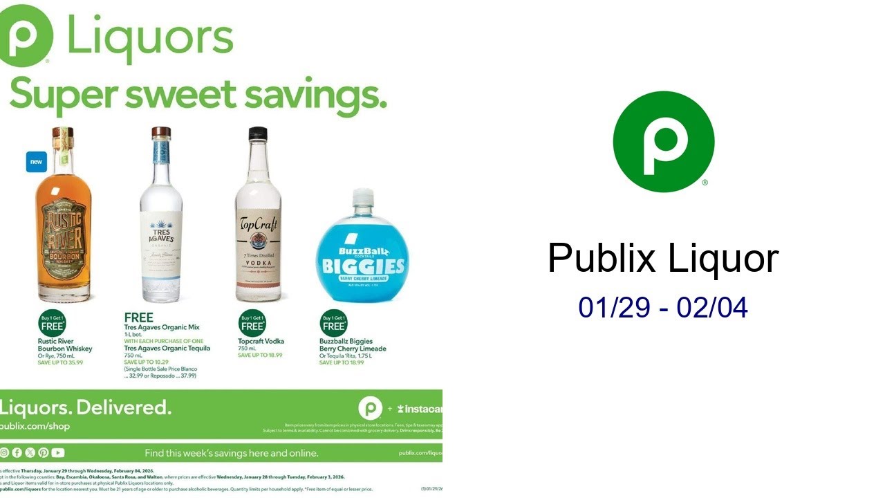 Publix Liquor 01/29 - 02/04