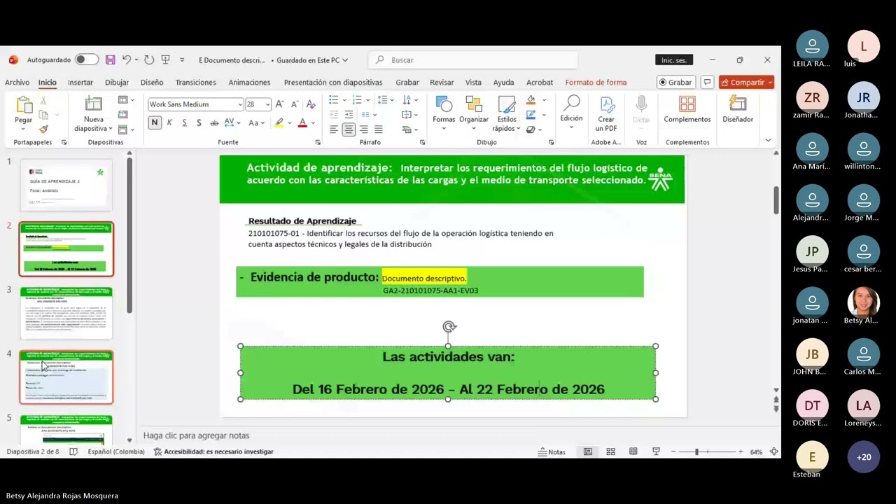 Sesión en línea: Documento descriptivo  GA2 210101075 AA1 EV03  16/02/26