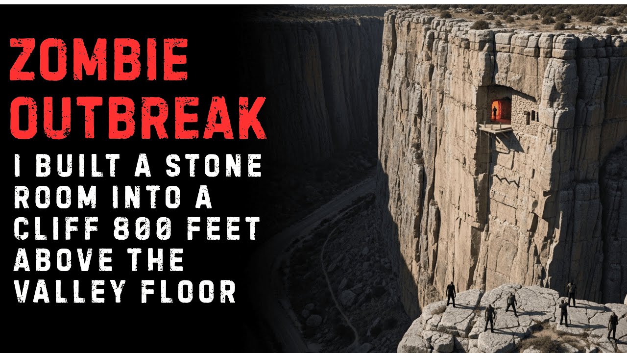 ZOMBIE OUTBREAK: I Built a Stone Room Into a Cliff 800 Feet Above the Valley Floor