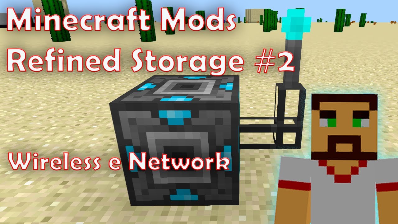 Minecraft Mods - Refined Storage #2 - Fluid Grid + Wireless & Network Setup.