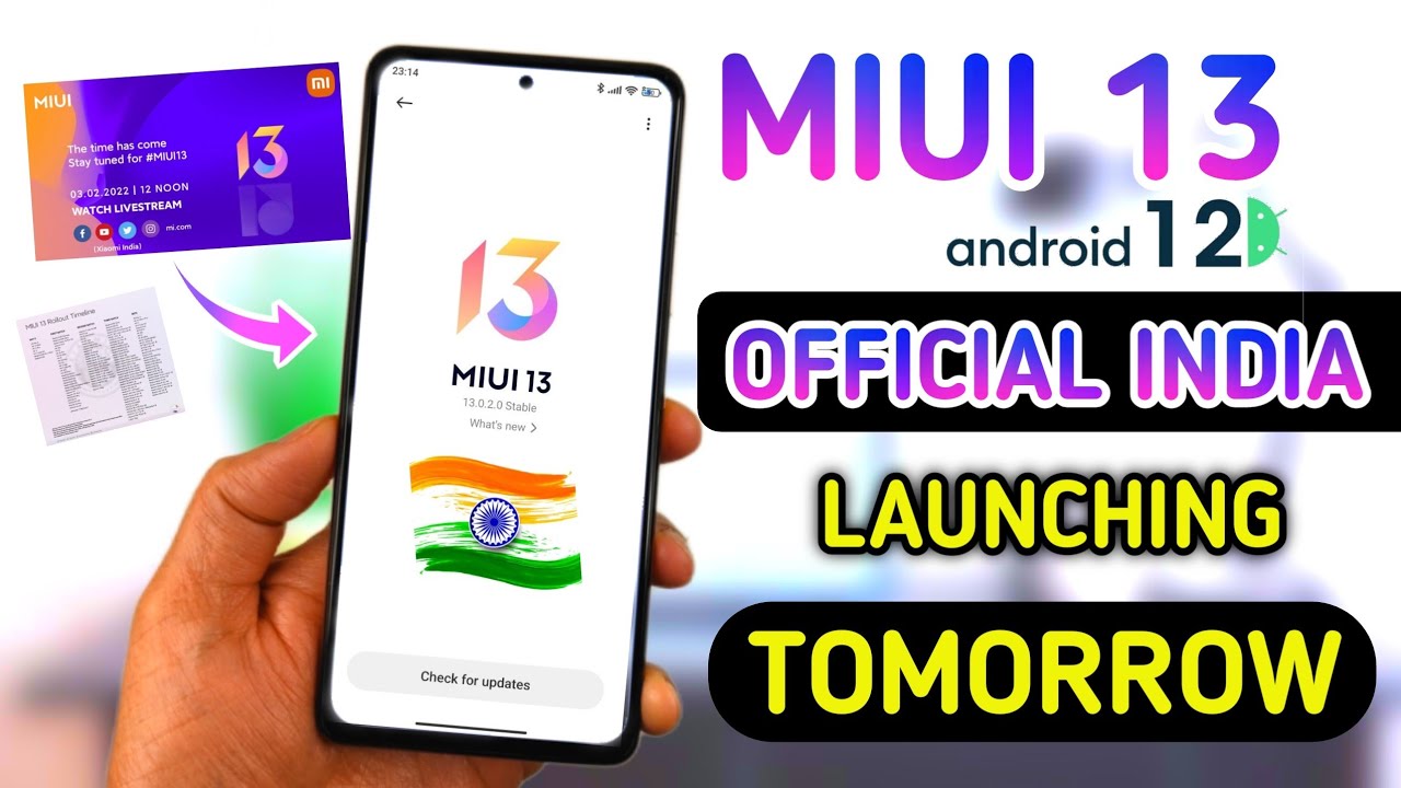 🇮🇳 MIUI 13 OFFICIALLY LAUNCHING IN INDIA TOMORROW | MIUI 13 INDIA UPDATE #MIUI13