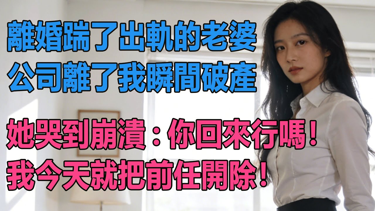 【完結文】離婚踹了出軌的老婆，公司離了我瞬間破產，她哭到崩潰：你回來行嗎！我今天就把前任開除！  #出軌小說 #愛情故事 #白月光 #幸福人生 #生活经验 #情感故事