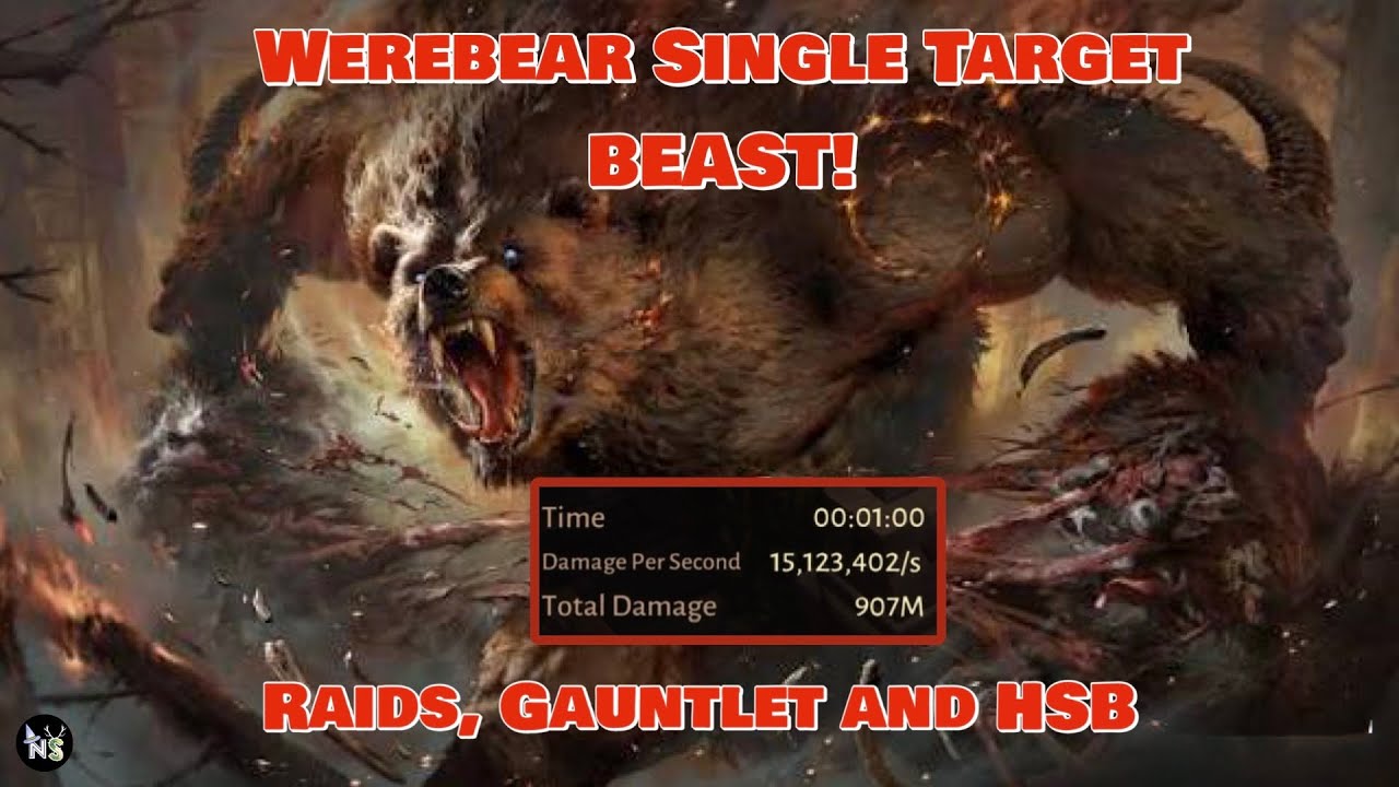 Best Druid Raid Build Guide - Werebear Version Diablo Immortal 