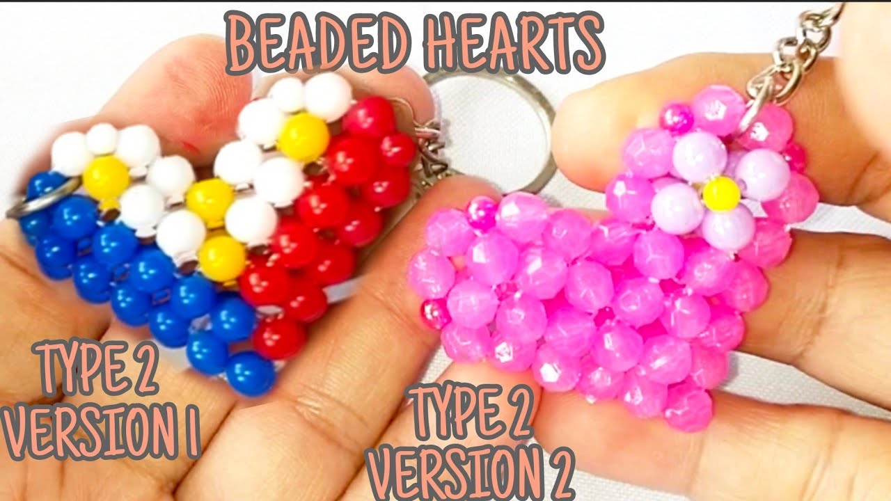 How to Make A Beaded Heart Keychain
