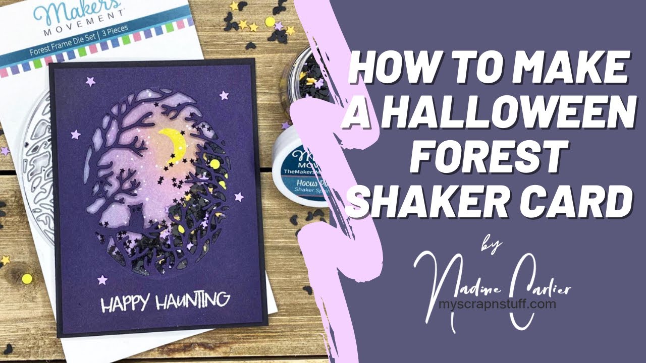 Halloween Forest Shaker Card
