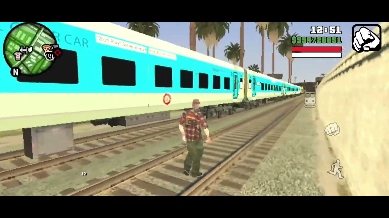 GTA SA Indian Train Mod Shatabdi Express And WDG-3A Shakti