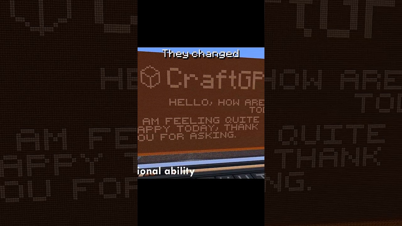ChatGPT In Minecraft