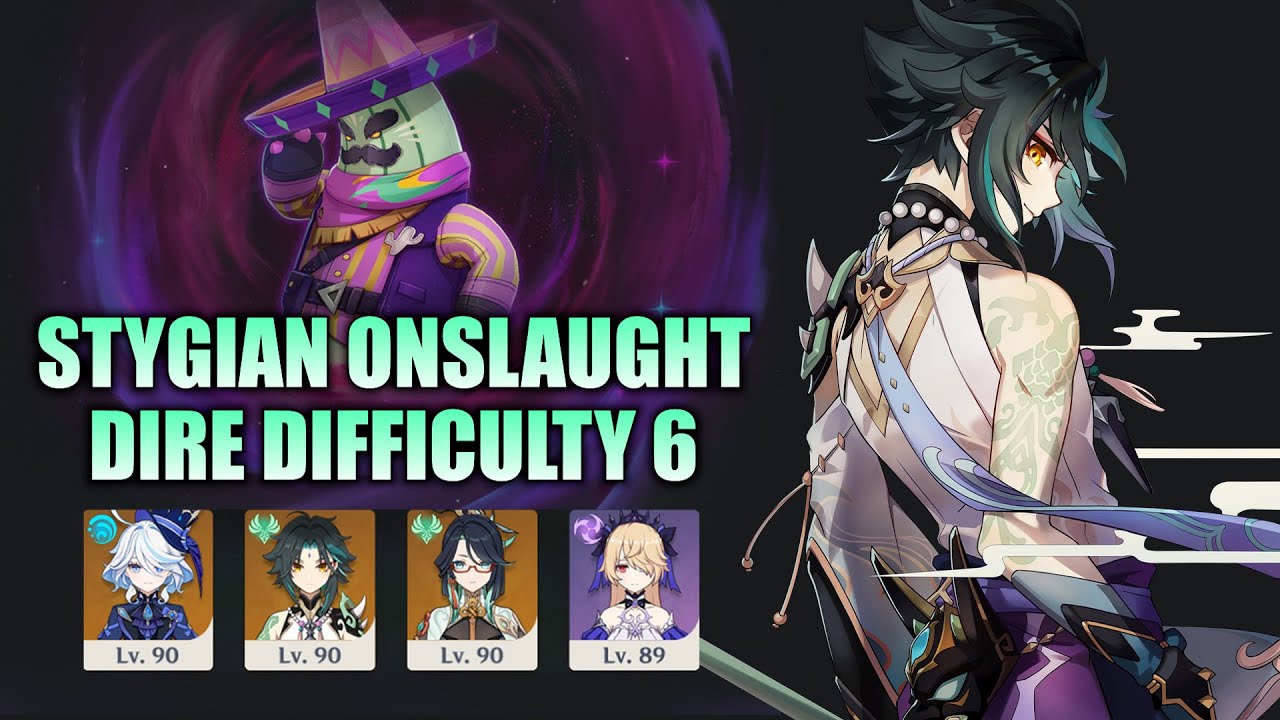 XIAO CLEAR Dire Difficulty 6 Papilpan Idol Cactus | Genshin Impact Stygian Onslaught 5.8
