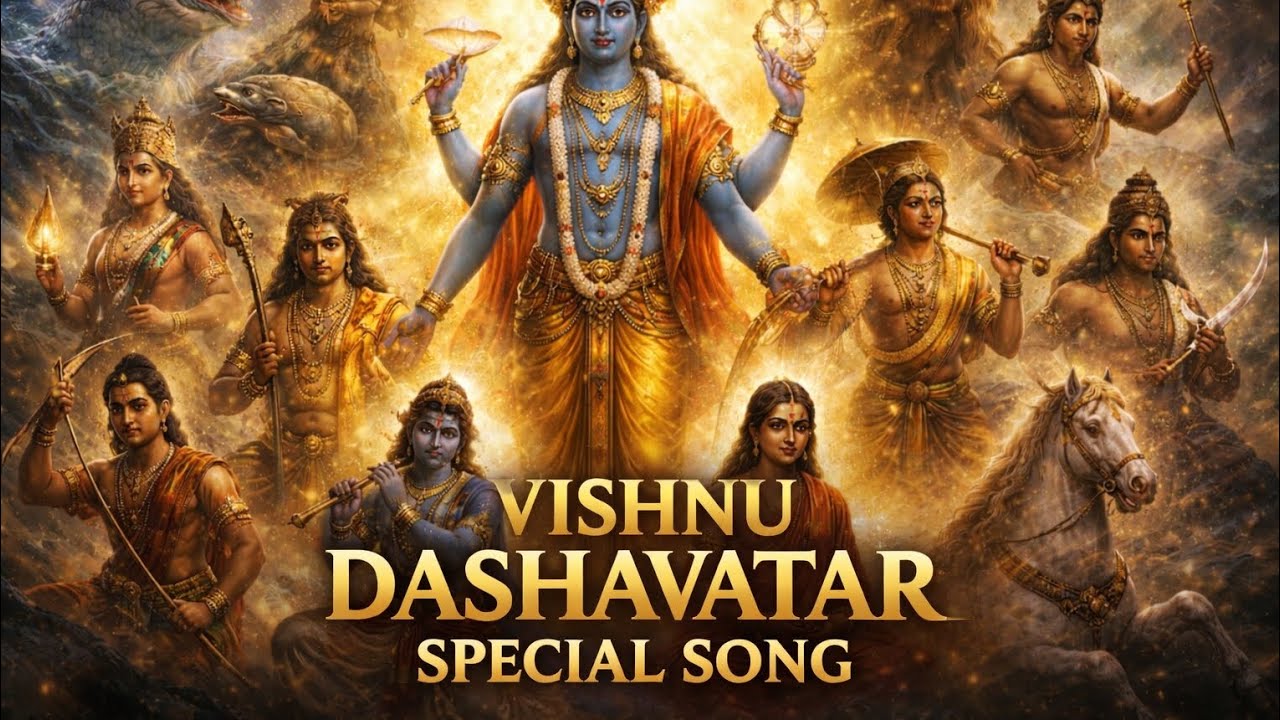 10 Avatars of Lord Vishnu | Vishnu Dashavatar Special Devotional Song