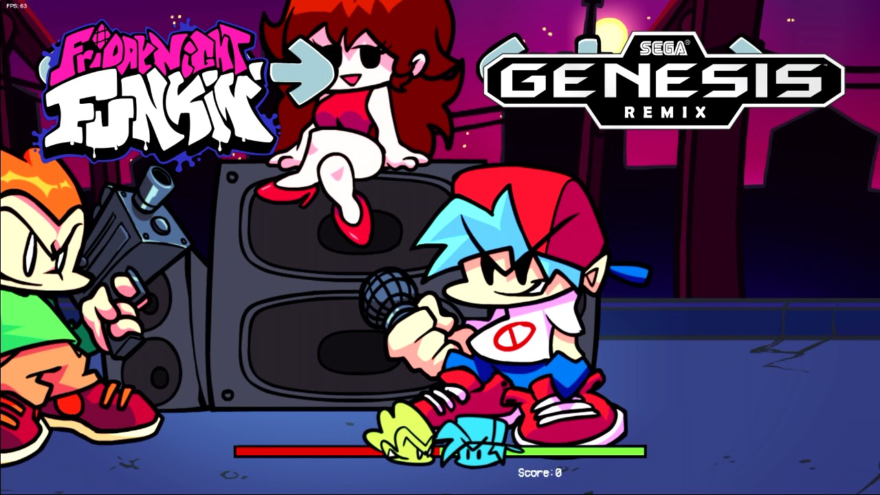 Friday Night Funkin' Pico Sega Genesis remix (Sonic 2 version)