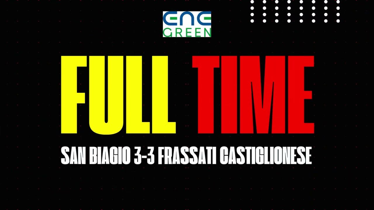 SINTESI // San Biagio 3-3 Frassati Castiglionese // ENEGREEN