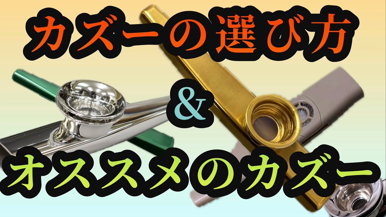 【初心者向け】知育玩具のKazoo？楽器としてのカズーの選び方とオススメのカズーを紹介しますので音を比較しつつレビューしてみた。