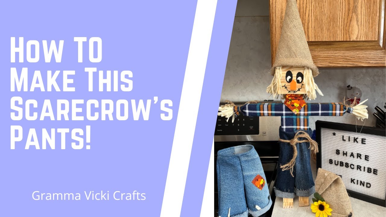 Make The Cutest Scarecrow Pants and Hat! | Pattern Included