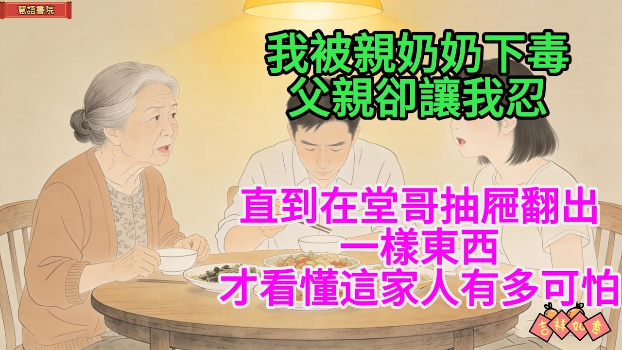 我被親奶奶下毒，父親卻讓我忍，直到堂哥抽屜翻出一樣東西才懂 🌹#情感故事 #為人處世  #生活經驗 #情感 #婚姻  #故事