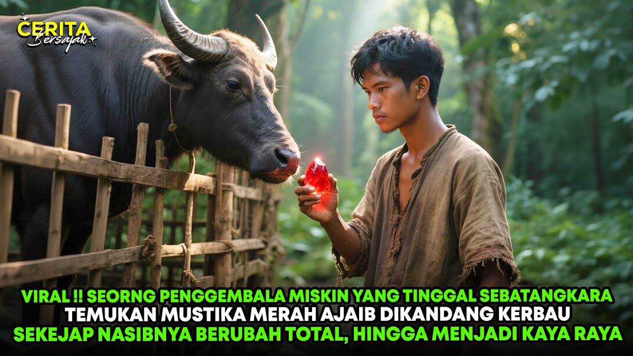 VIRAL !! PENGGEMBALA MISKIN TEMUKAN MUSTIKA MERAH DIKANDANG KERBAU, SEKETIKA NASIBNYA BERUBAH