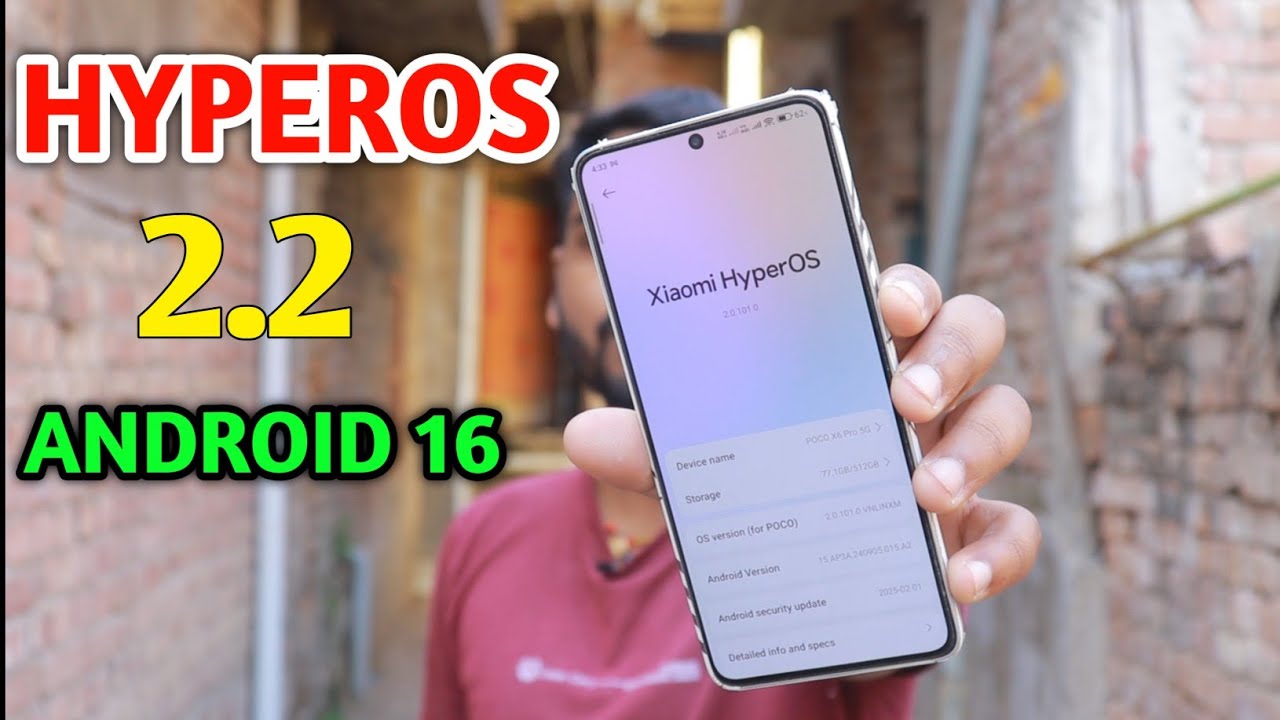 POCO X6 PRO HyperOS 2.2 UPDATE Released DATE & HyperOS 2.1 Review Performance Optimisation 🔥