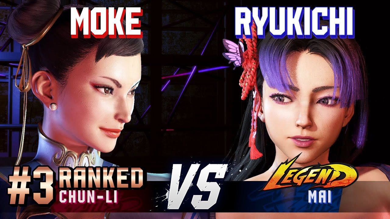 SF6 ▰ MOKE (#3 Ranked Chun-Li) vs RYUKICHI (Mai) ▰ High Level Gameplay