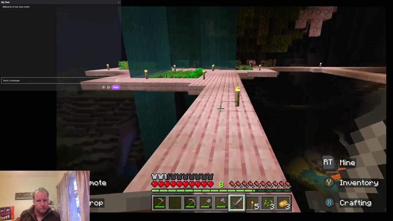 Minecraft Mountain survival day 21