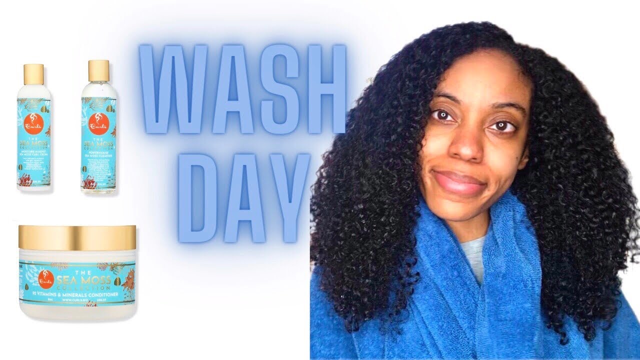 Wash Day! | ft. Curls Sea Moss Collection 💙