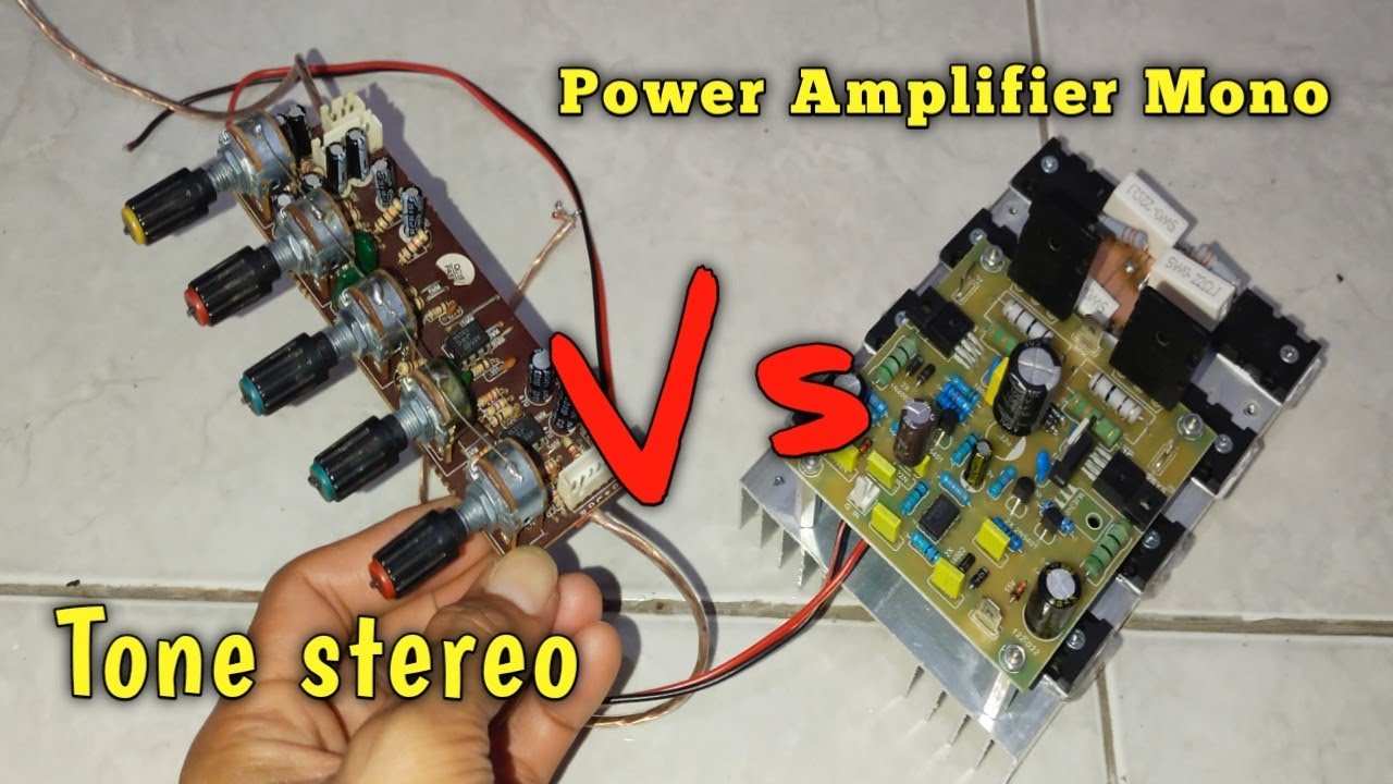 Cara mudah dan benar pasang tone control stereo pada power amplifier socl 506 mono