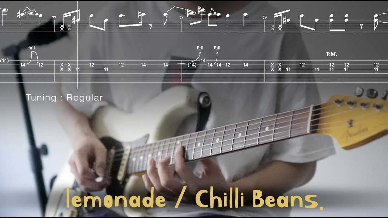 【TAB】lemonade / Chilli Beans. (Guitar cover)