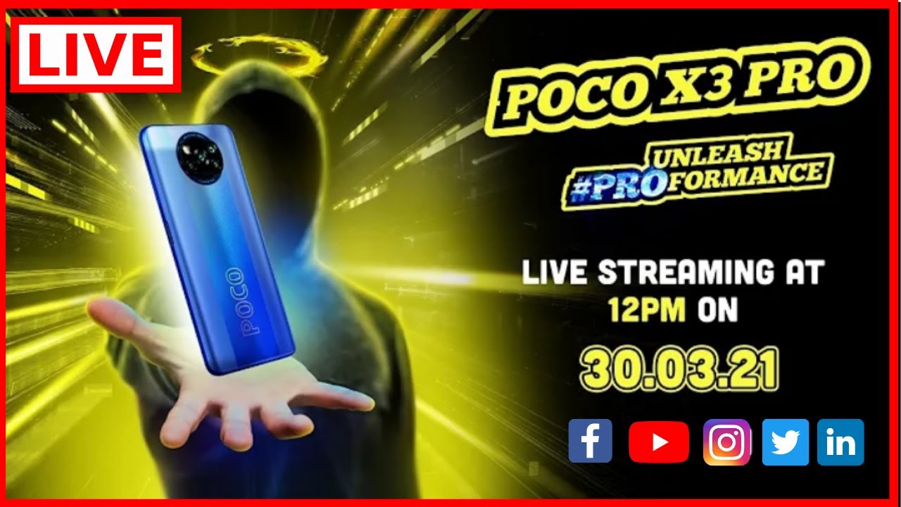 Презентация POCO X3 Pro в прямом эфире