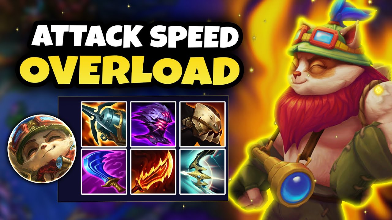 MAX ATTACK SPEED TEEMO LITERALLY 1v9s (26 kill)