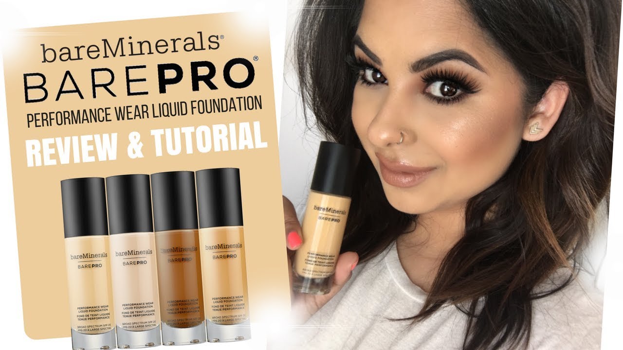 BareMinerals BARE PRO Performance Wear Liquid Foundation | Review & Tutorial