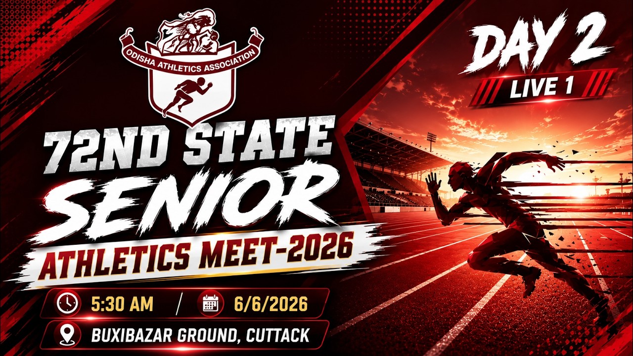72nd State Senior Athletics Meet 2026 | Day 2 LIVE 1 | Athletics Odisha | SportsKPI