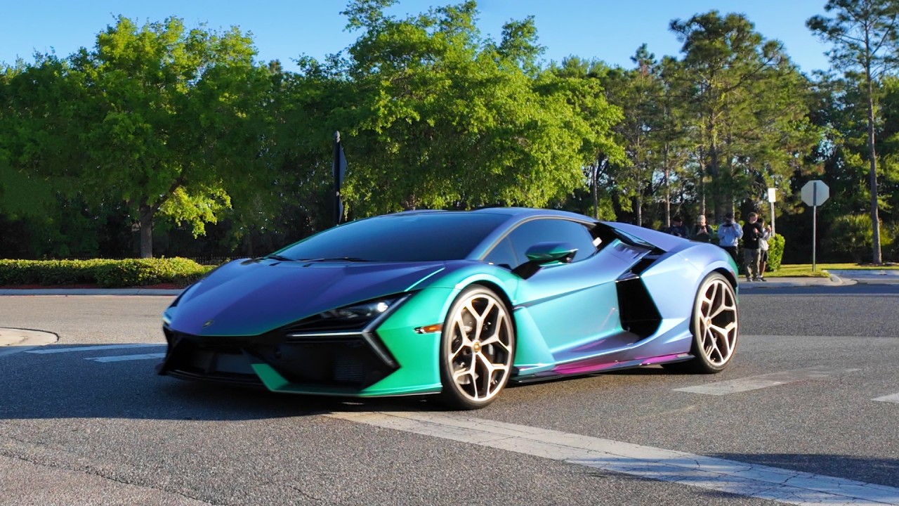 Exotic Supercars, Classics, and American Muscle Cars Driving By