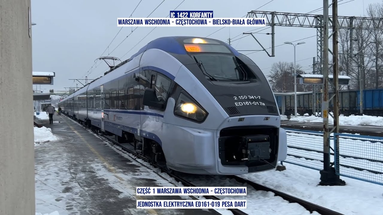 IC 1422 KORFANTY Warszawa Wschodnia  - Częstochowa - Bielsko-Biała Główna Część 1 Tanie Kolejowanie