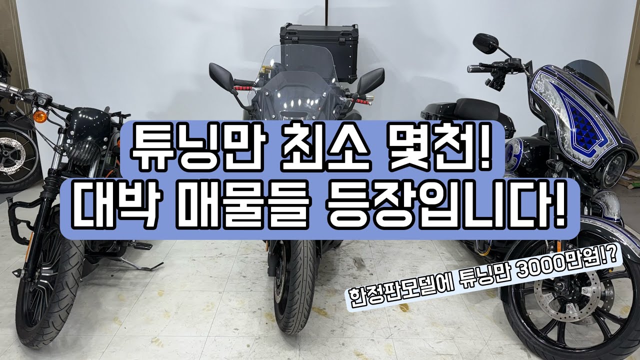 튜닝만 최소 몇천! 바이크 가격까지하면... ㄷㄷ 대박매물들 등장했습니다!!!!