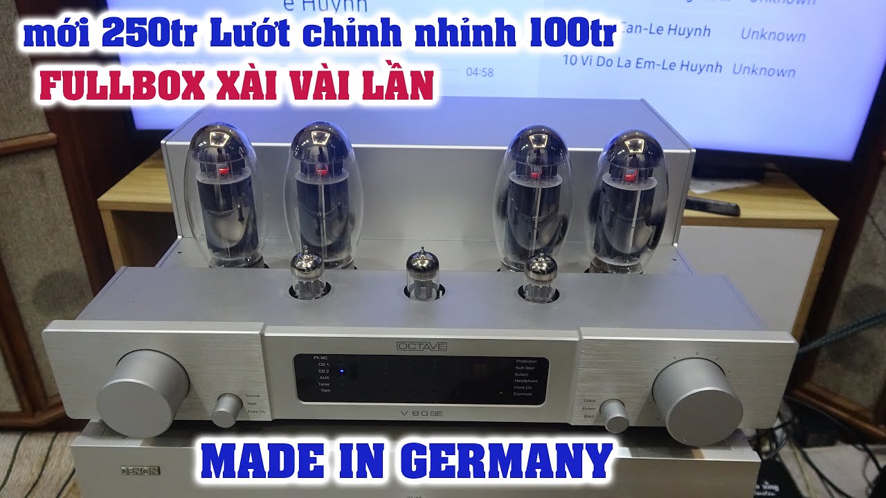 sốc toàn tập Ampli đèn 1/4 TỶ XÀI Lướt chỉnh nhỉnh 100tr OCTAVE V80SE fullbox như mới
