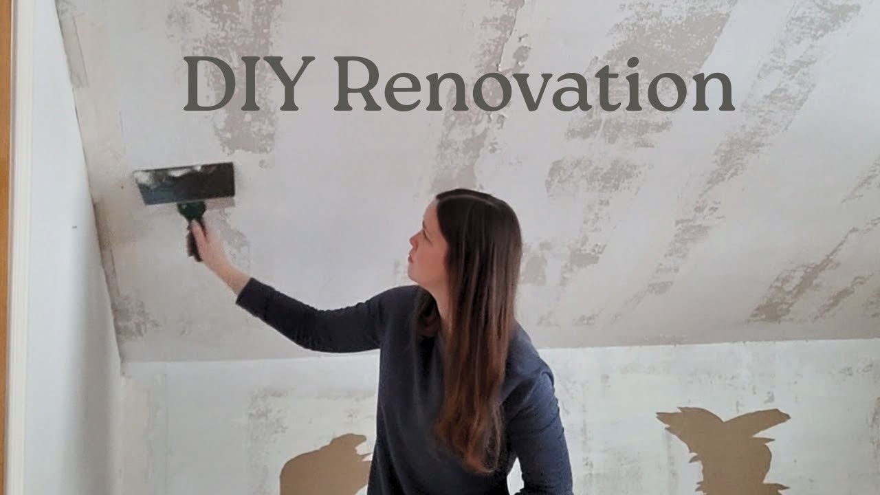 RENOVATING THE MASTER BEDROOM EPISODE 1 Cleaning out the bedroom and repairing drywall.