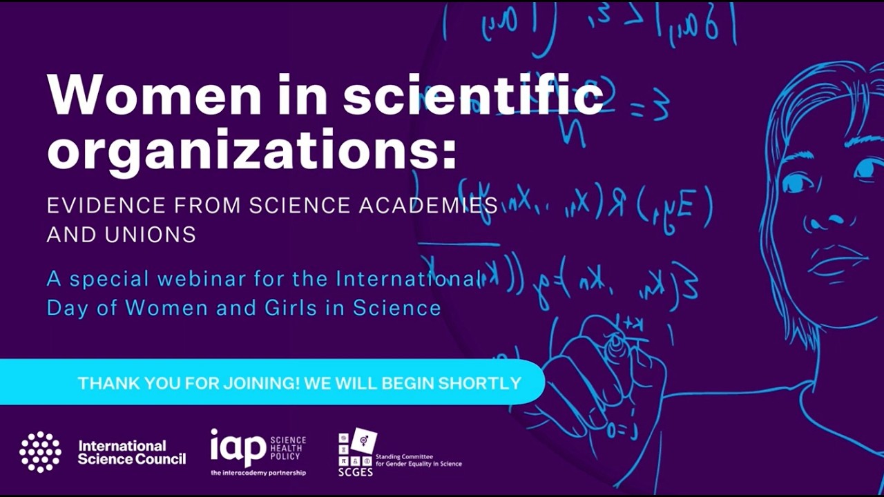 Webinar. Women in scientific organizations: global evidence from science academies and unions