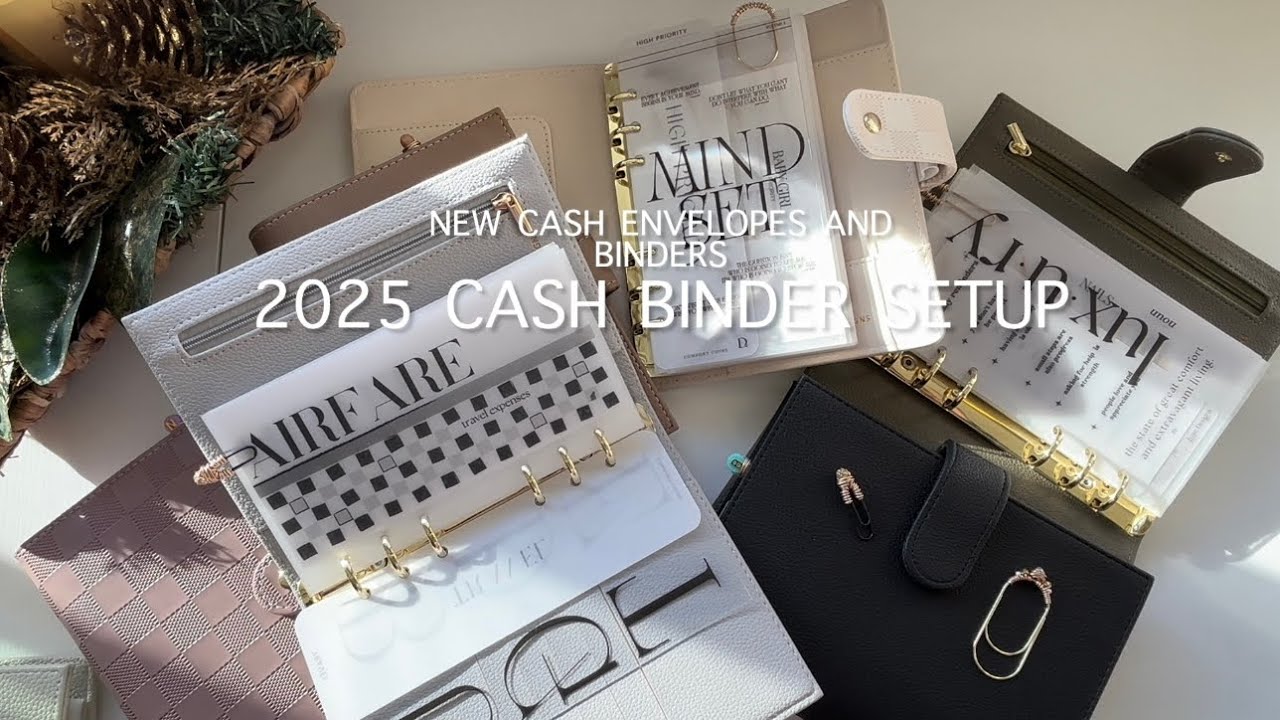 NEW 2025 BINDER SETUP | CONSISTENCY IS THE GOAL | DECORATING MY CASH BINDERS !!