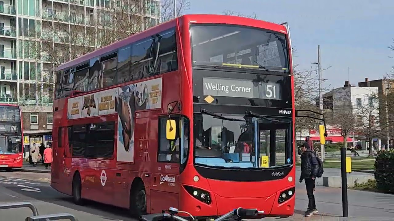 London Buses at Woolwich 4K 60FPS