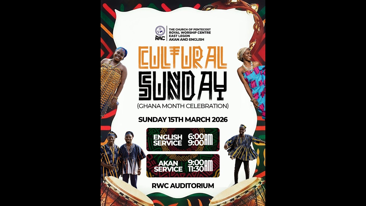 ENGLISH ASSEMBLY || CULTURAL SUNDAY || Ghana Month Celebration