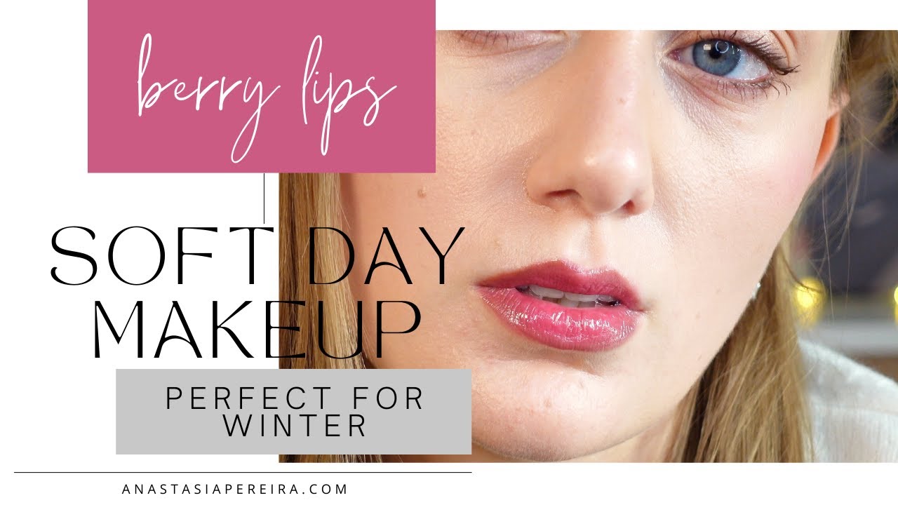 Effortless Autumn & Winter Makeup. Quick Bronze Eyes & Juicy Berry Lips Makeup Tutorial
