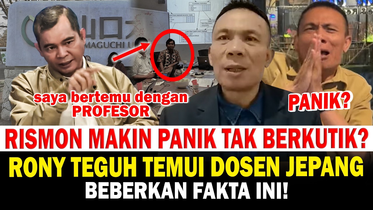 Rony Teguh Temui Dosen di Jepang Beberkan Ini! Rismon Tak Berkutik?