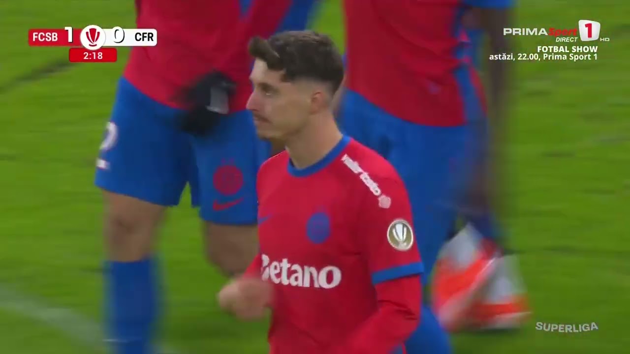GOOOL! FCSB - CFR Cluj 1-0. Start lansat pentru roș-albaștri! Miculescu deschide scorul pe Arenă