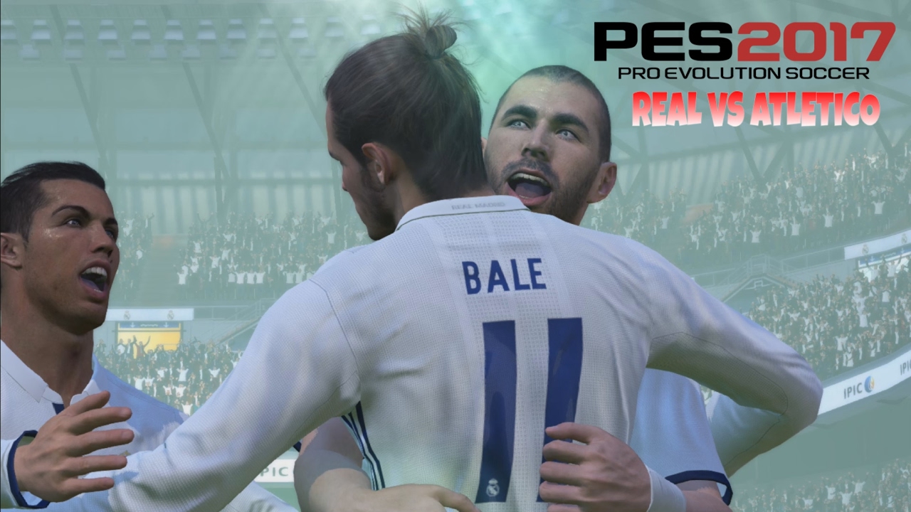 PES 2017 PC | Gameplay | High Graphic | Fluid Formation | Real vs Atletico