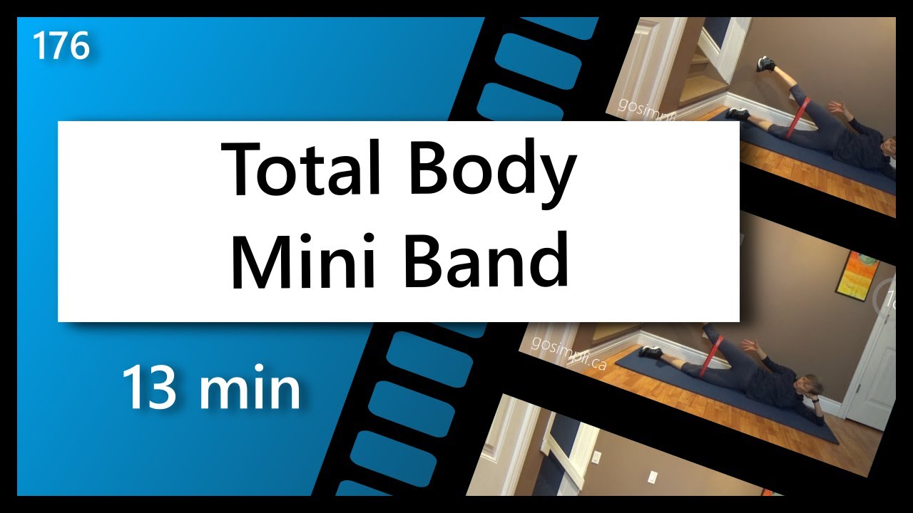 Full Body Mini Loop Band Strength and Resistance Training on the Mat/Floor for Muscle Endurance