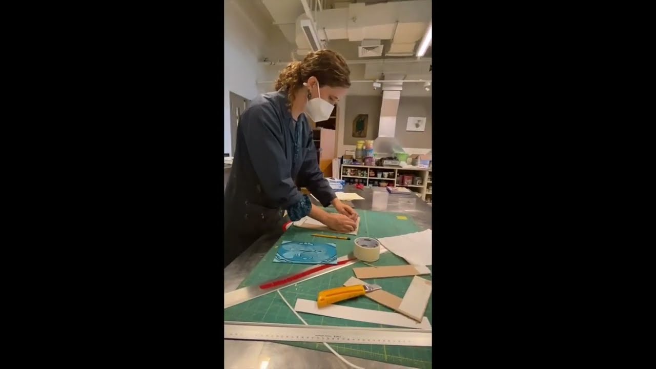 How to set up registration jig and print Linocut